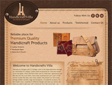 Tablet Screenshot of handicraftvilla.com